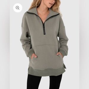 Madison the Label Millie Jumper Half Zip Sweatshirt